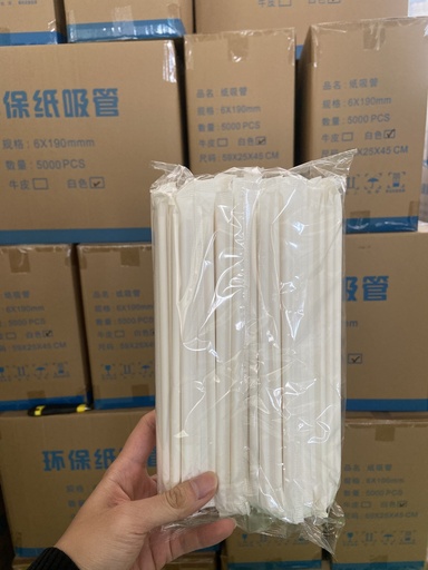 白色6*190斜口/白纸包/5000支/三层纸